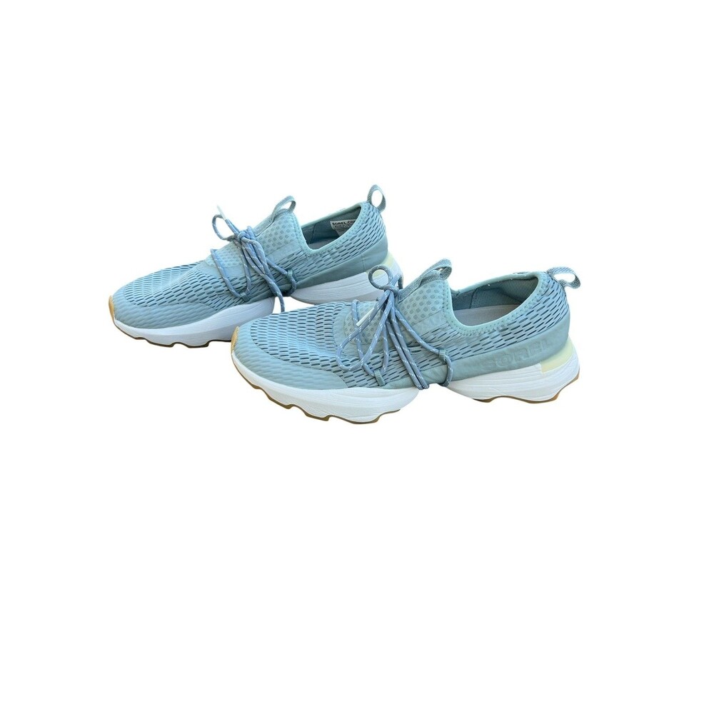 Sorel Kinetic Lite Lace Sneakers Women’s 11 Blue Mesh Athletic Shoes NL4694